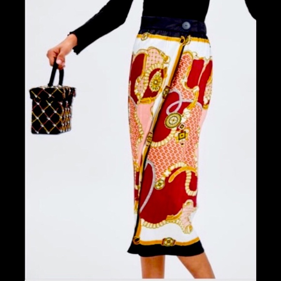 Zara Skirts Zara Scarf Wrap Skirt Poshmark